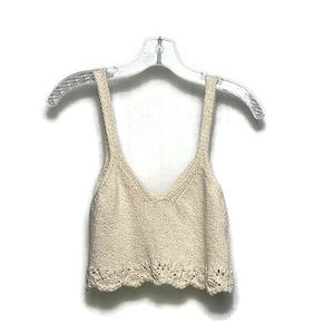 Zara Crop Crochet Tank